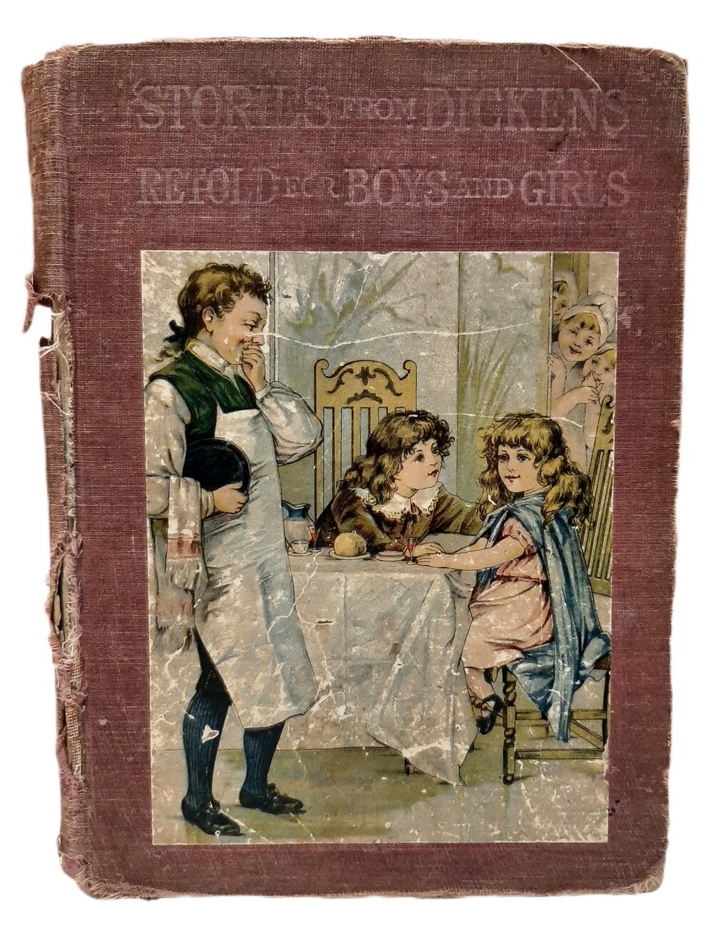 🍒 Antique 1898 Charles Dickens BEAUTIFUL STORIES ABOUT CHILDREN Book Vintage HC